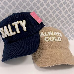 Bundle of 2 Simply Southern Hats Salty and Always Cold